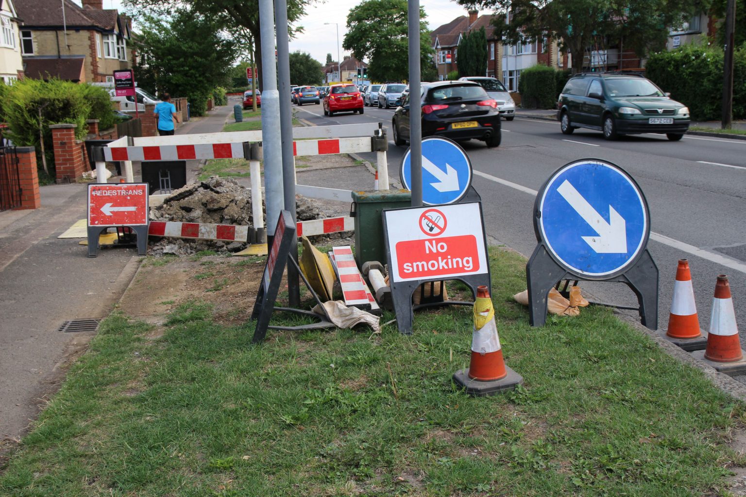 Perne Road roadworks