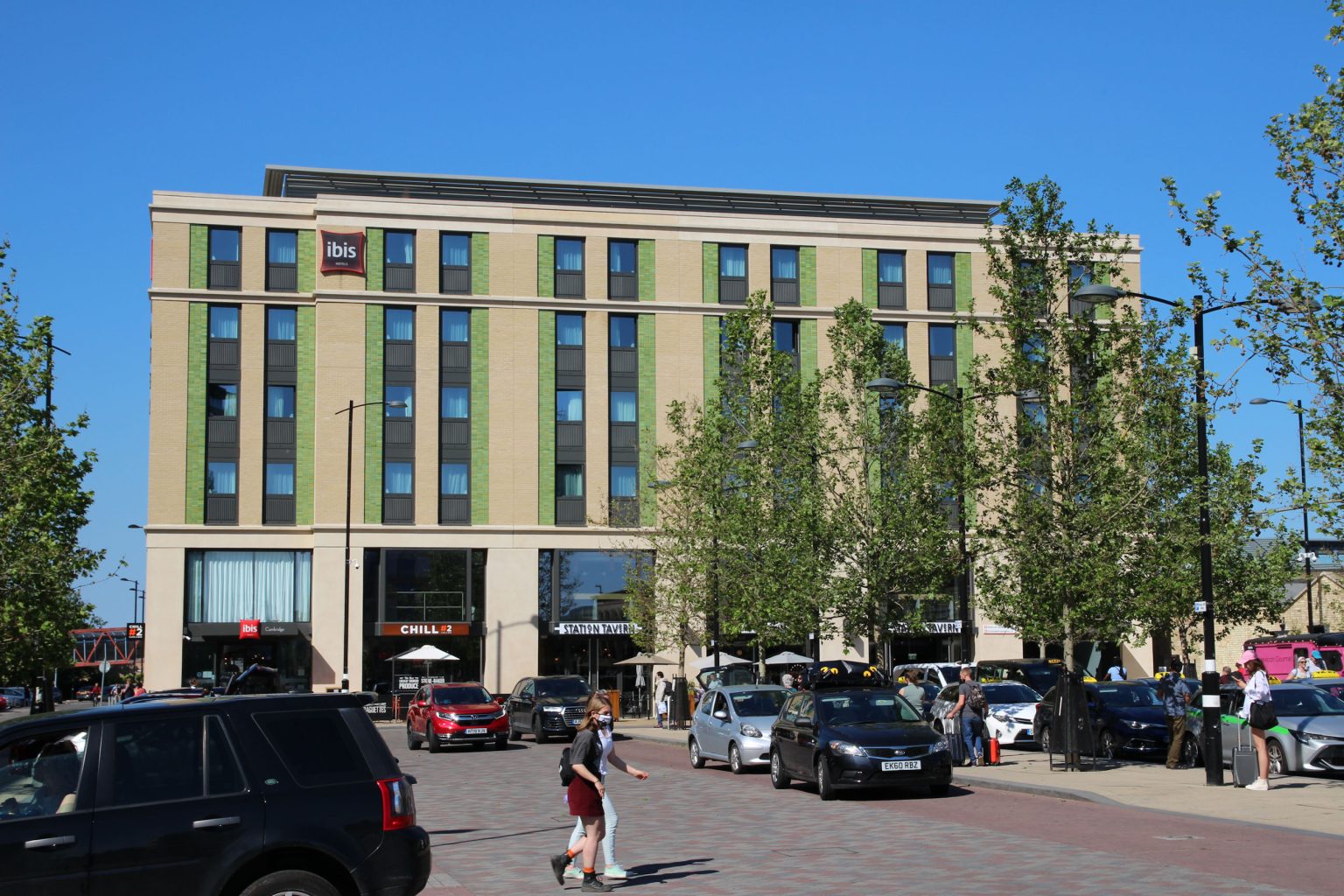Ibis Hotel looking north, Cambridge Station
