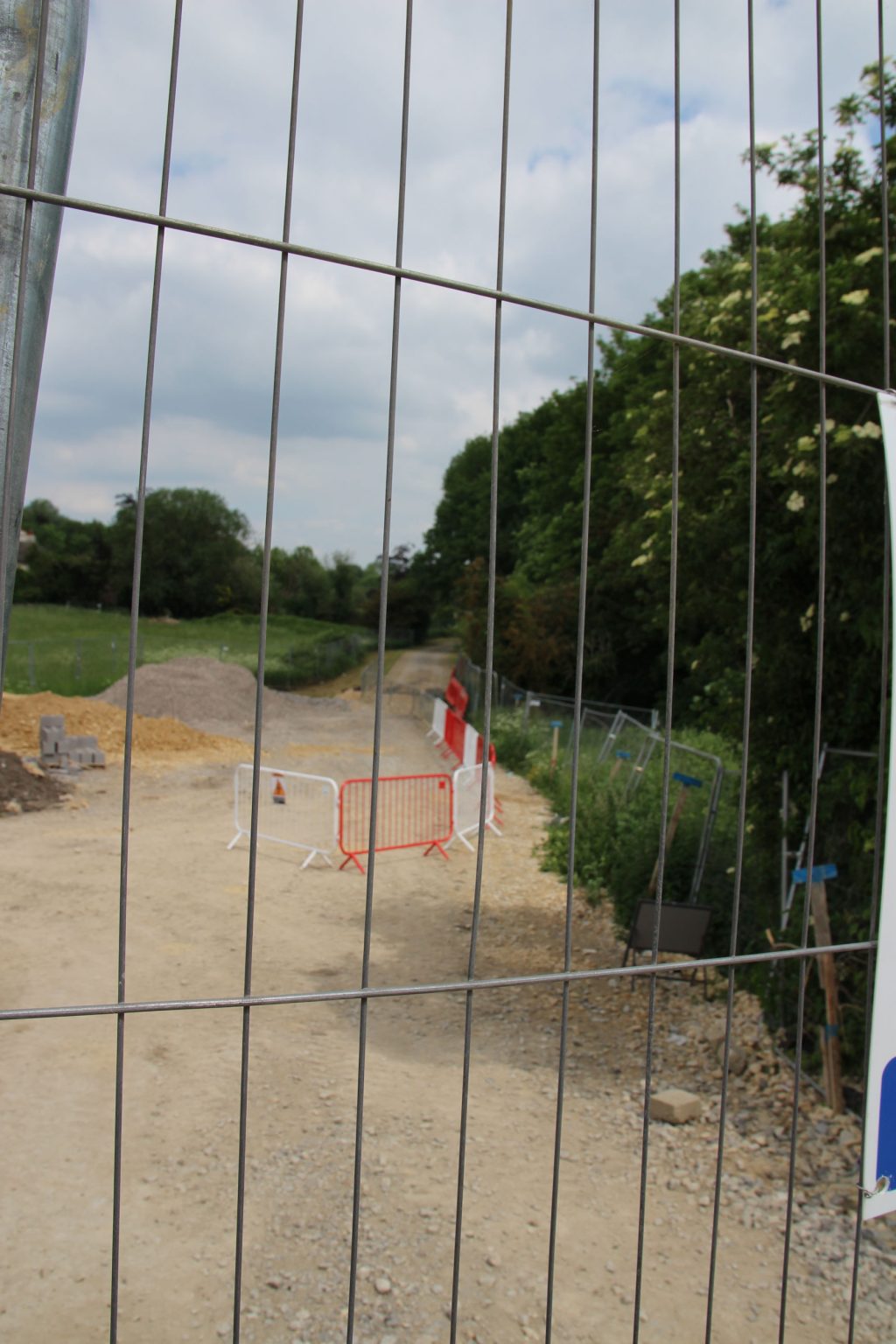 Chisholm Trail path looking north towards Ditton Meadows