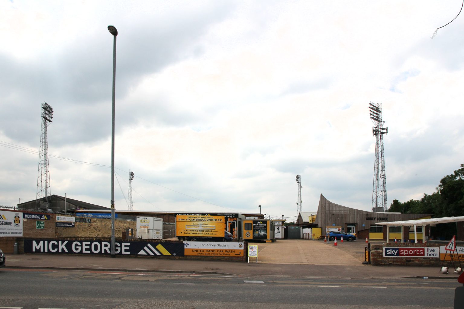 Abbey Stadium main entrance