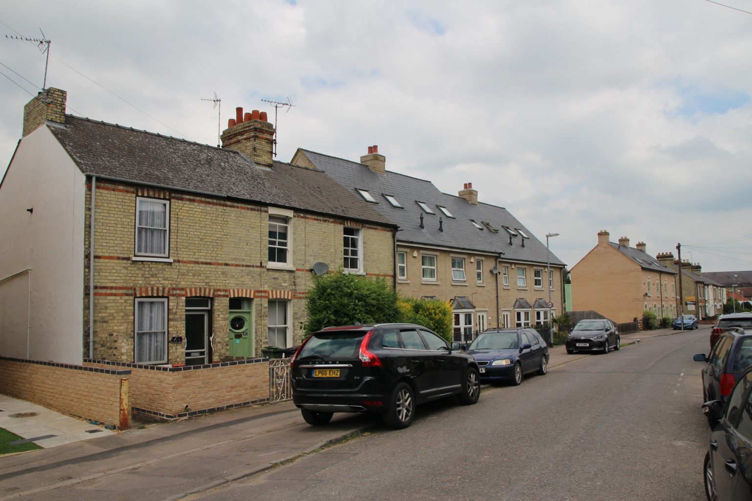 Victorian-style houses, old and new, Ditton Walk