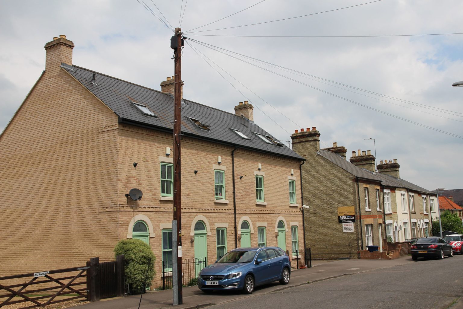 Victorian-style houses, new and old, Ditton Walk