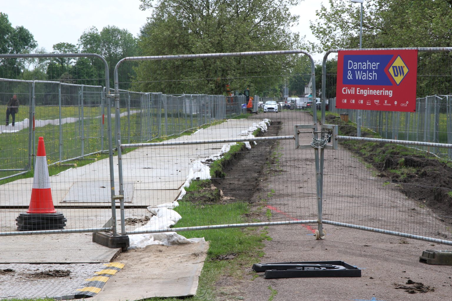 Work underway on Coldham's Lane footpath