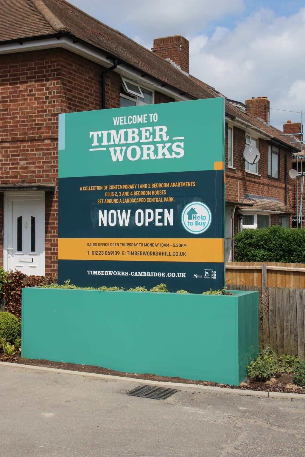 Timber Works sign, Cromwell Road