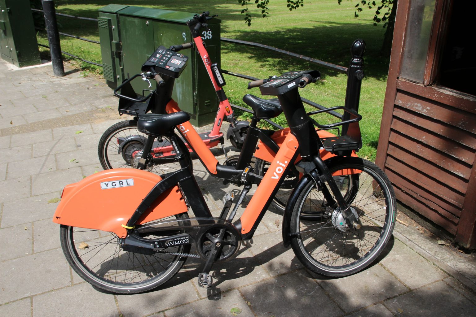 E-scooter and bike for hire, Mill Road