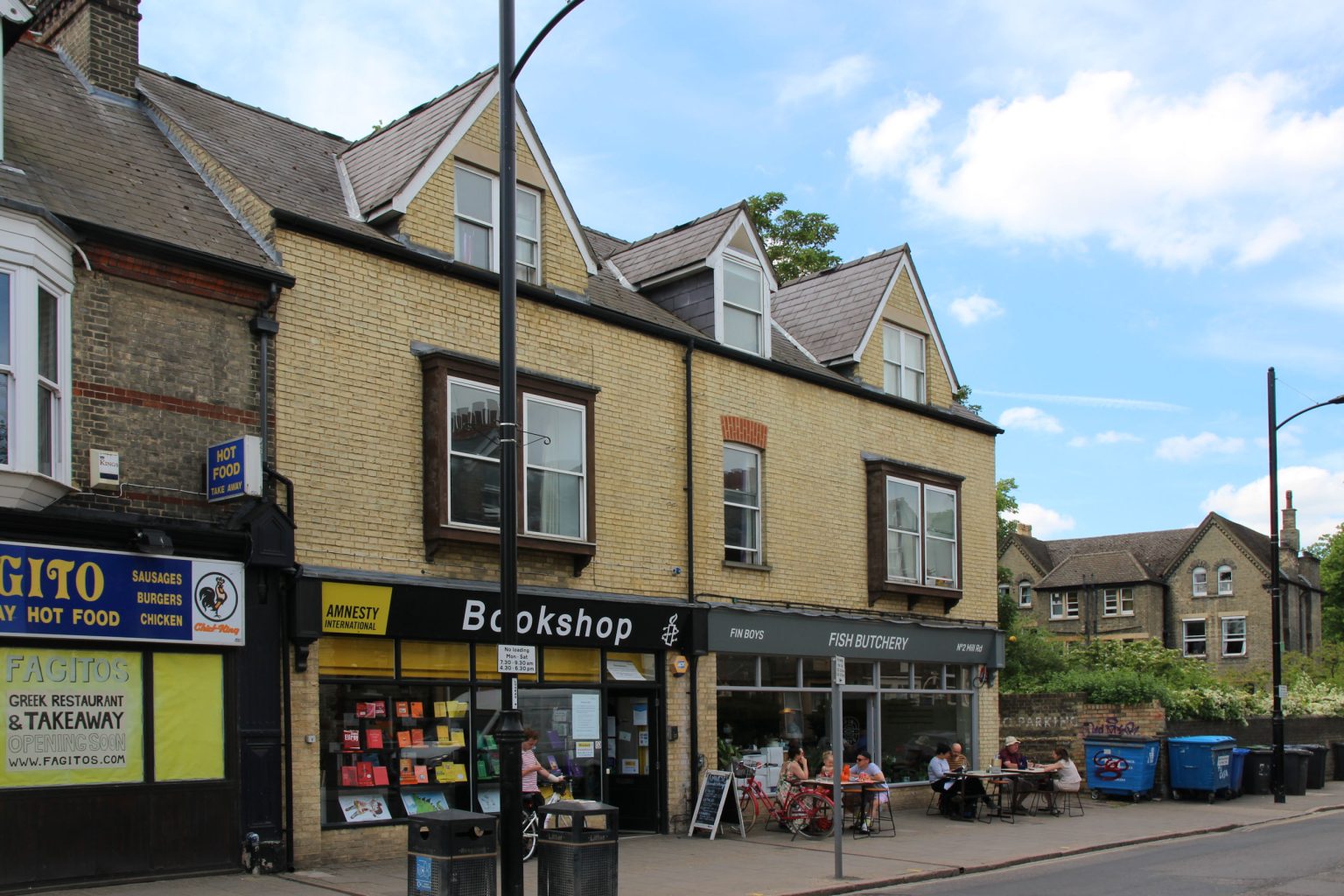 Shops at pool end of Mill Road