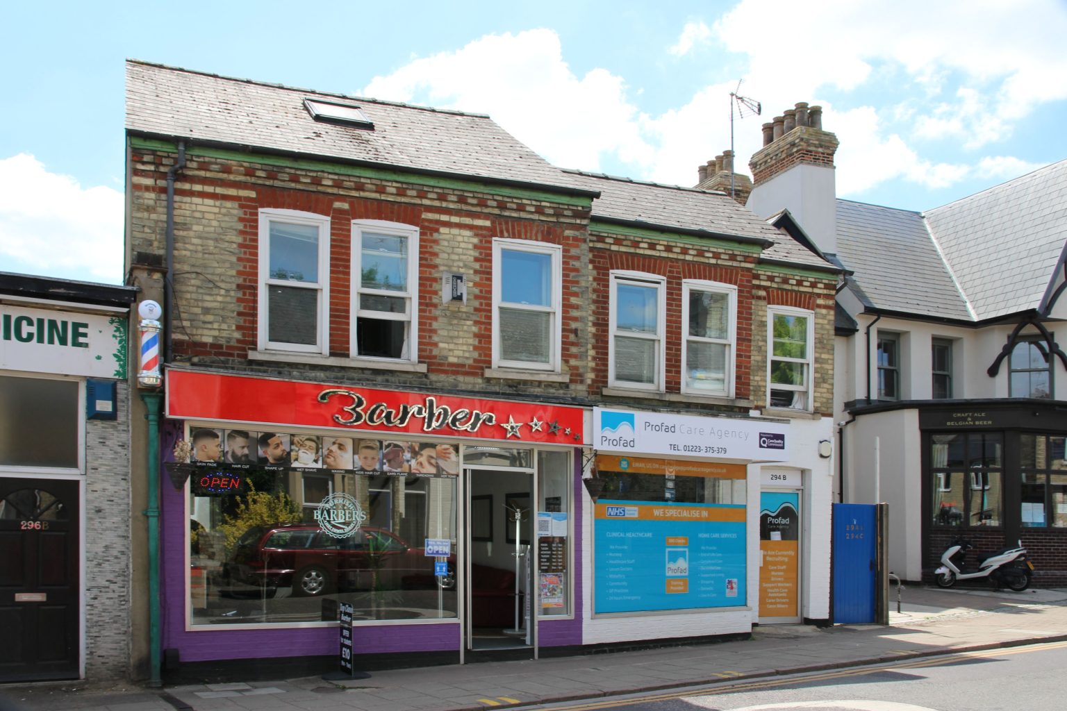 Barber shop, Mill Road