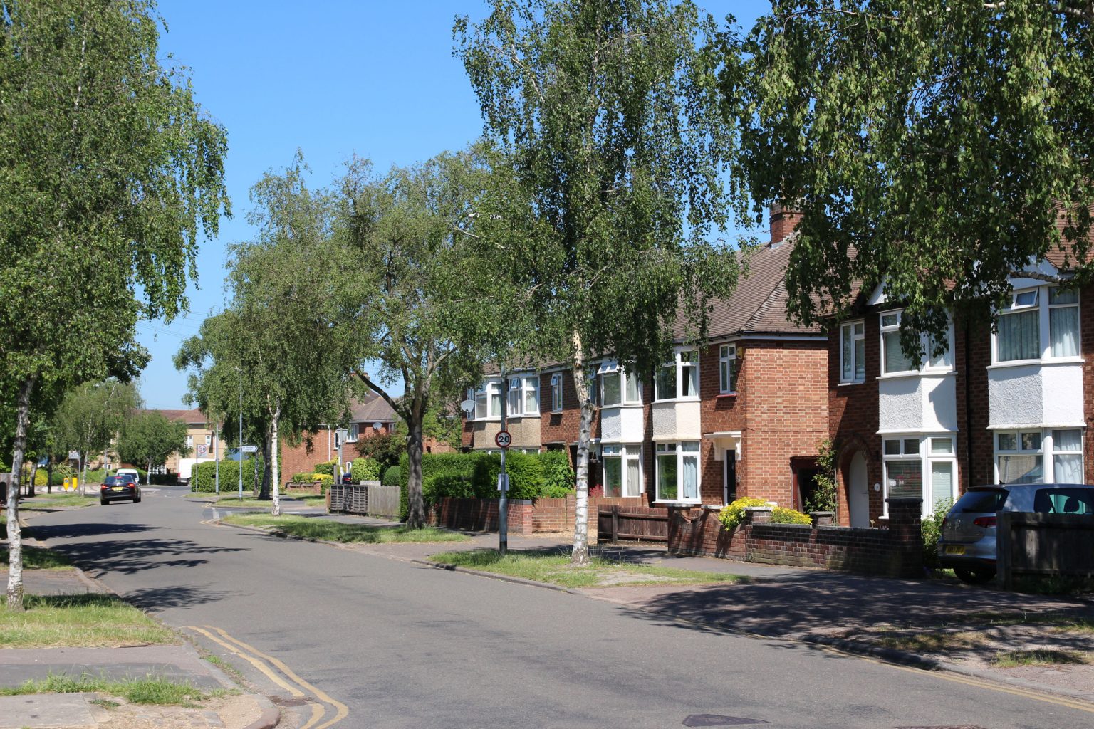 Birdwood Road looking west towards roundabout