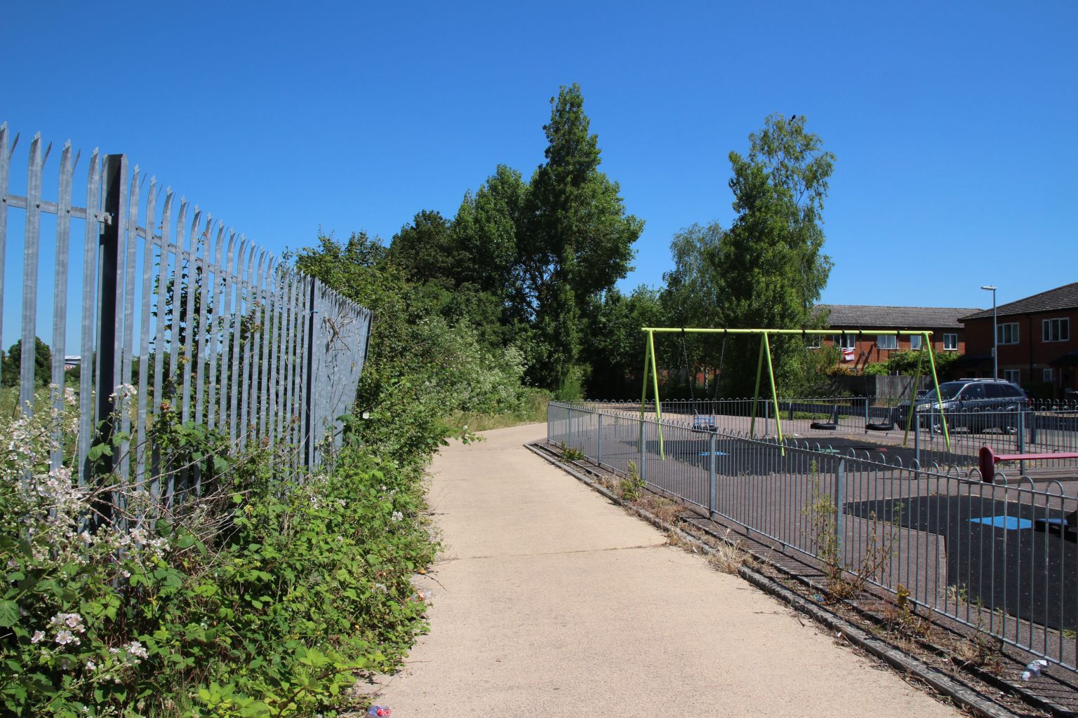Driveway behind Prizon Park playgroun