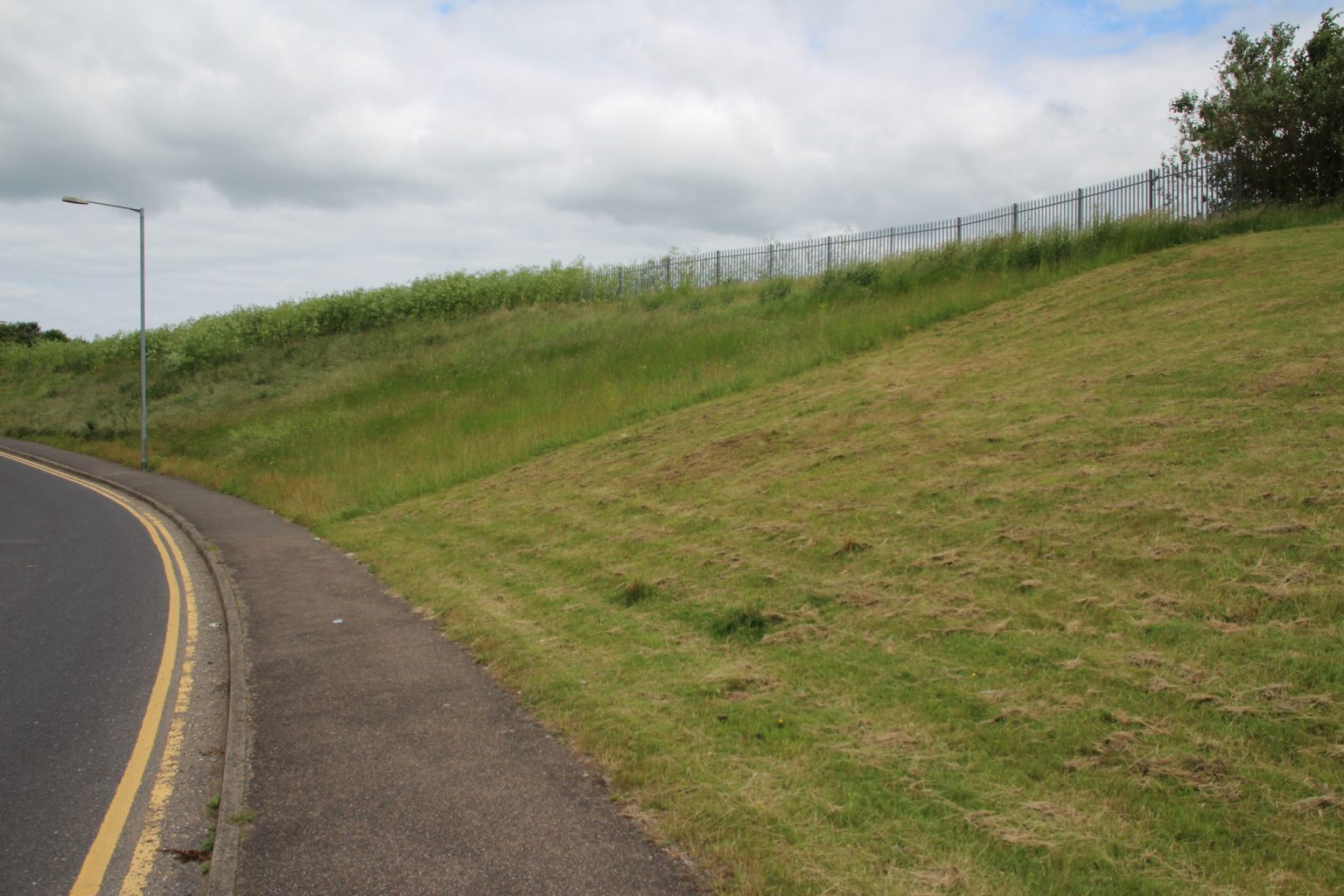 Embankment along west side of Parcel A North