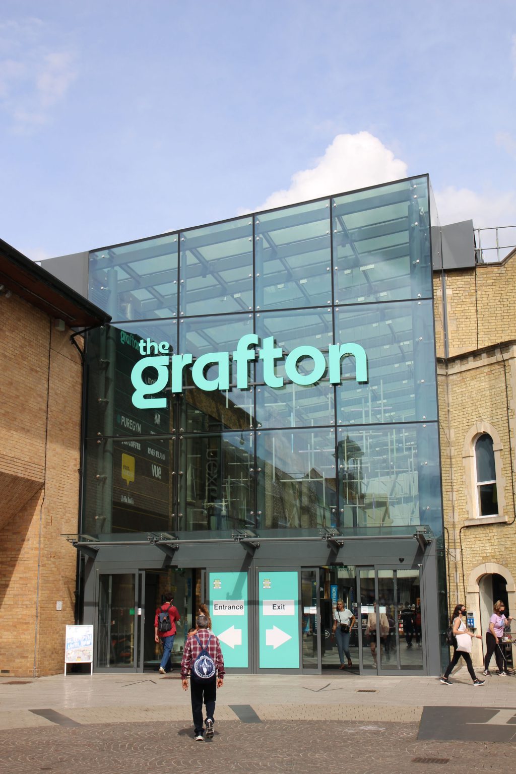 Grafton Centre main entrance