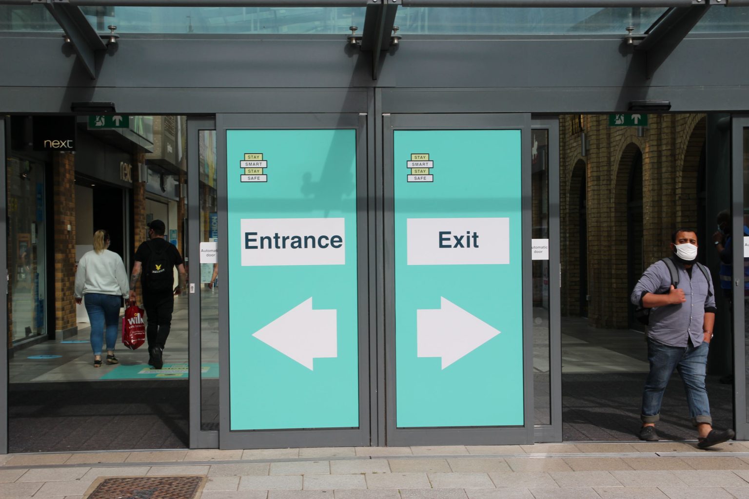 Grafton Centre main entrance doors