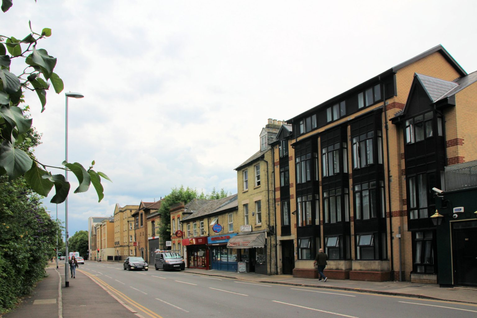 East Road shops and student accommodation