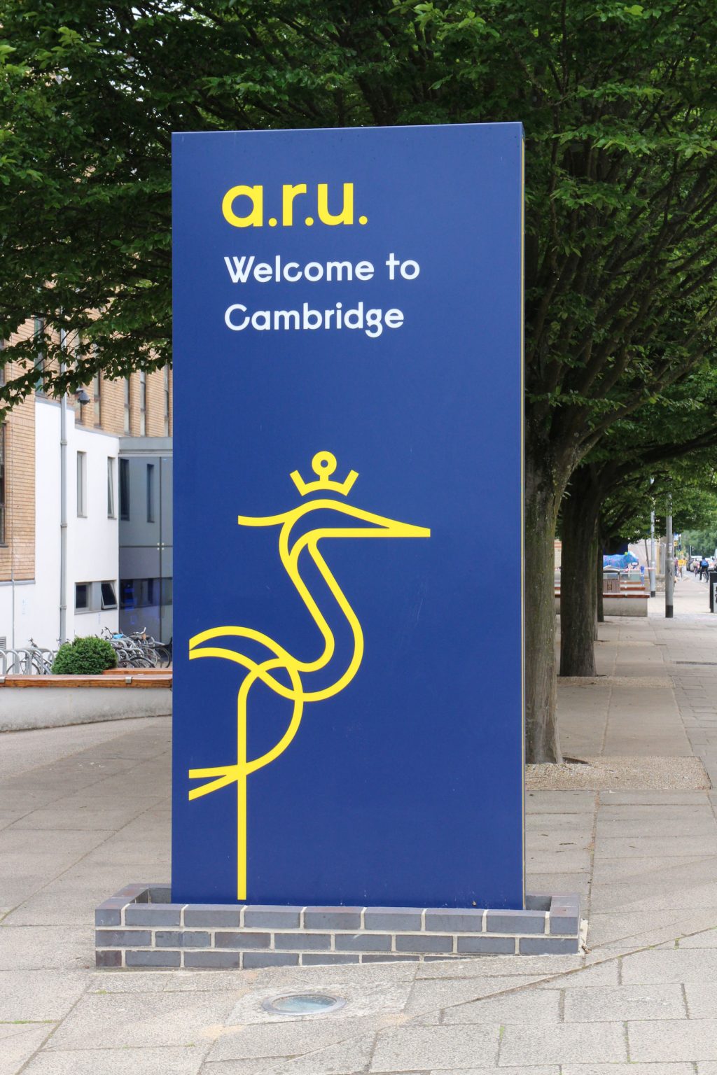Anglia Ruskin University monolith sign