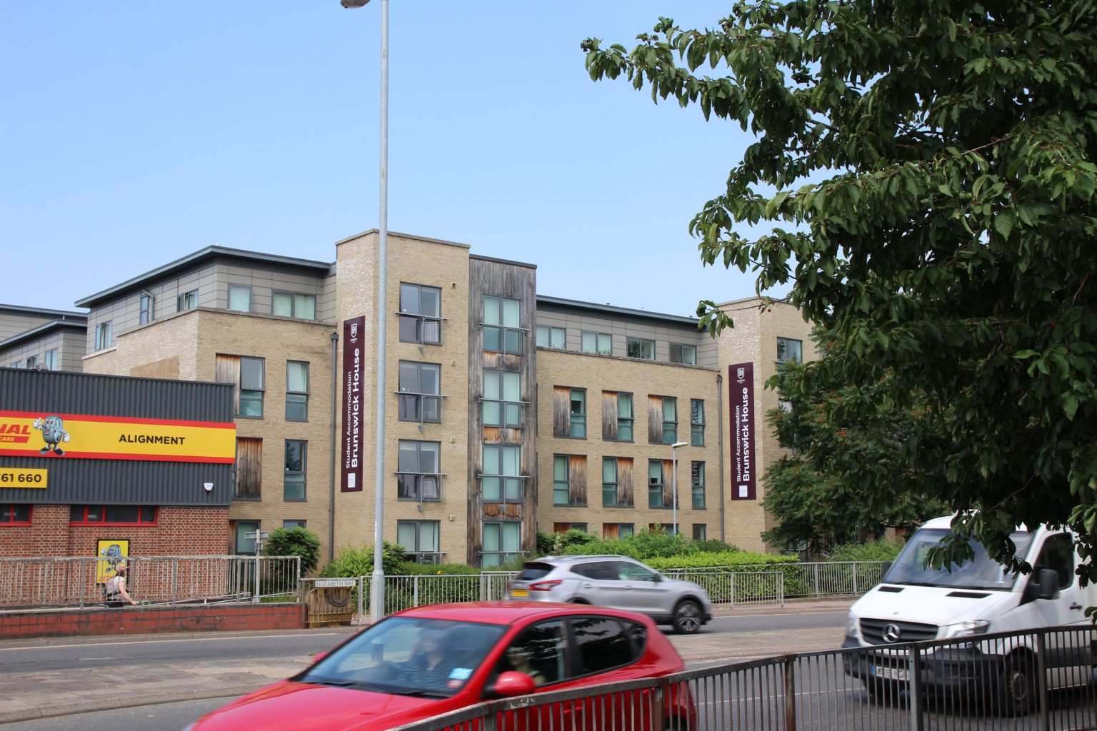 West side of Elizabeth Way