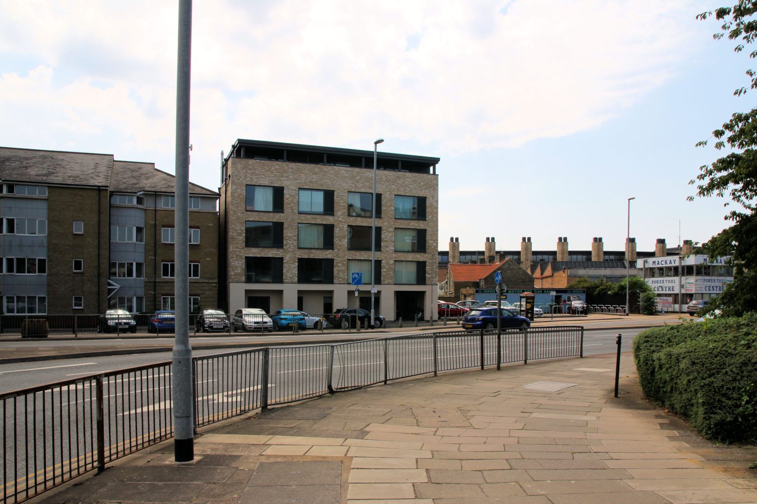 View east across East Road