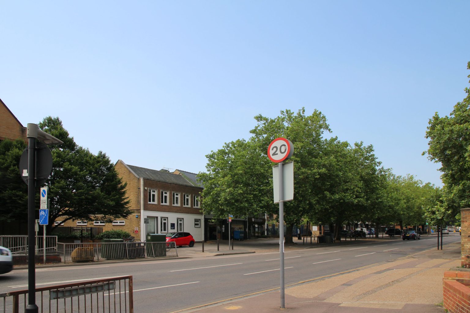 South side of Newmarket Road looking west