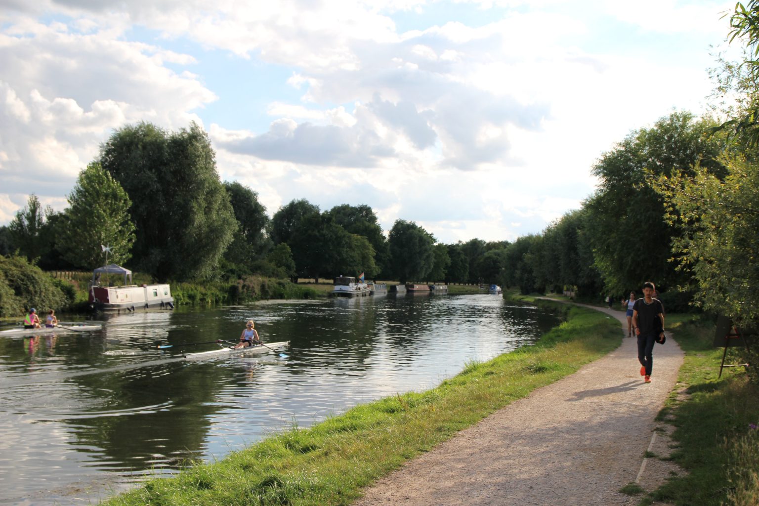 River Cam looking southwest towards Stourbridge Common