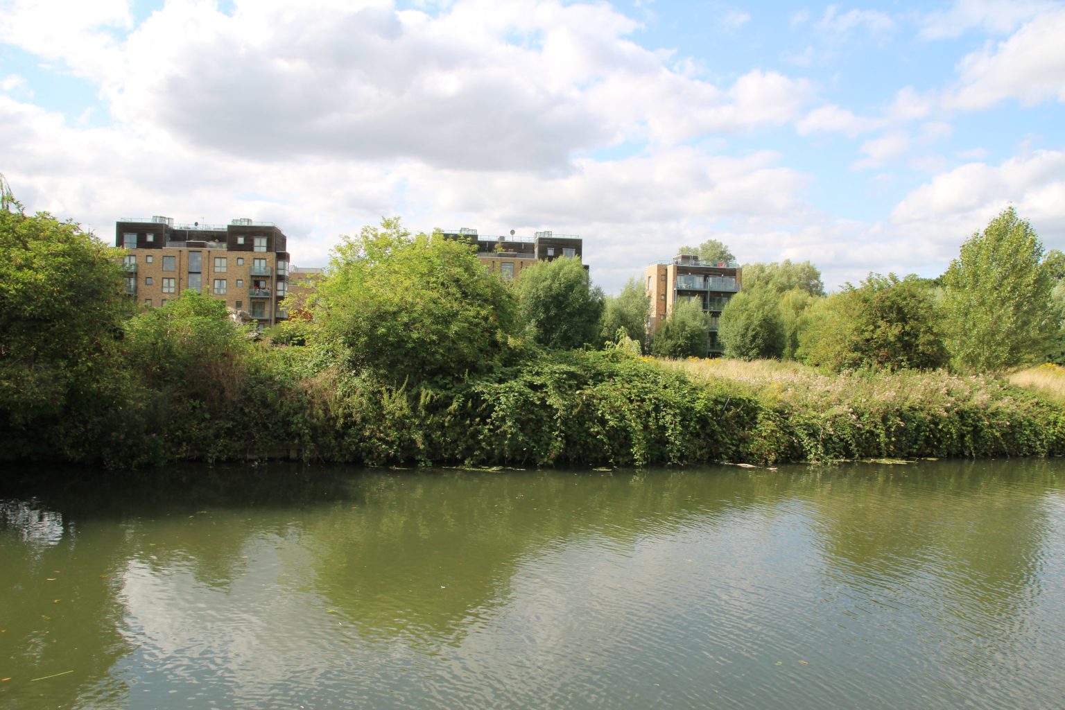 View across river at end of Stanley Road