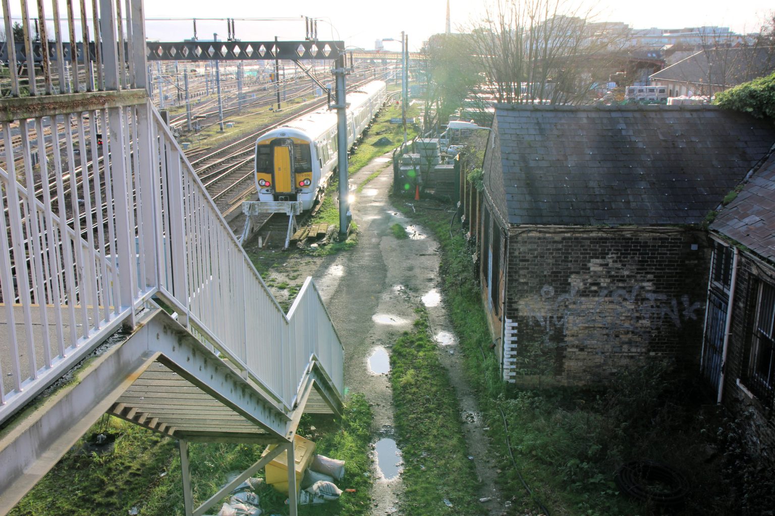 View from Petersfield side of Mill Road Bridge looking south
