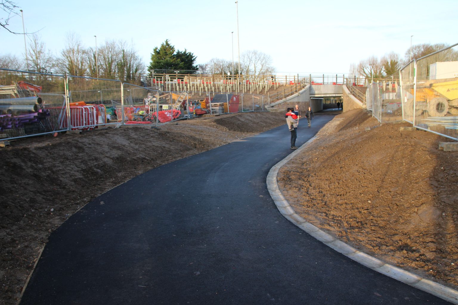 Approach to Newmarket Road underpass