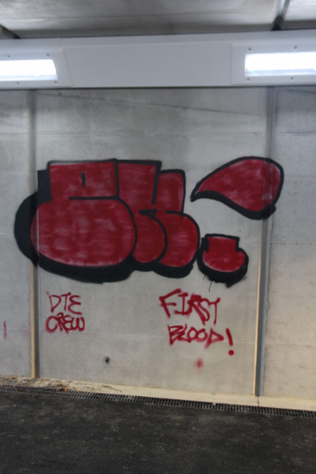 Graffiti in new Newmarket Road underpass