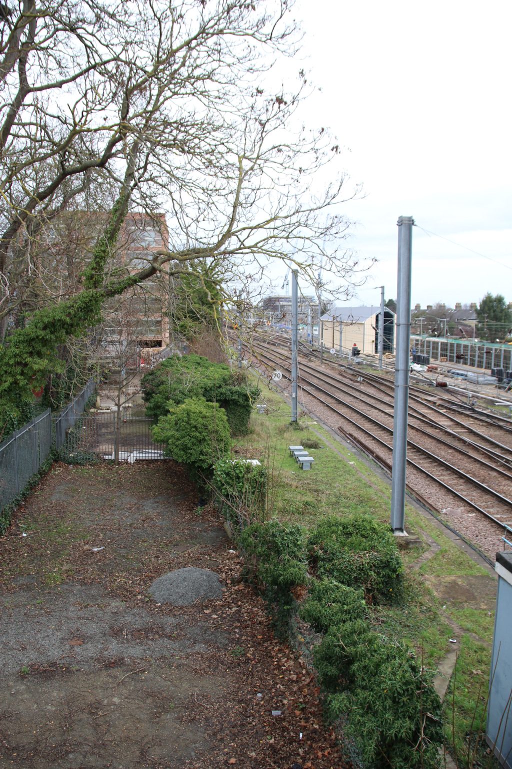 View from Petersfield side of Mill Road Bridge looking north