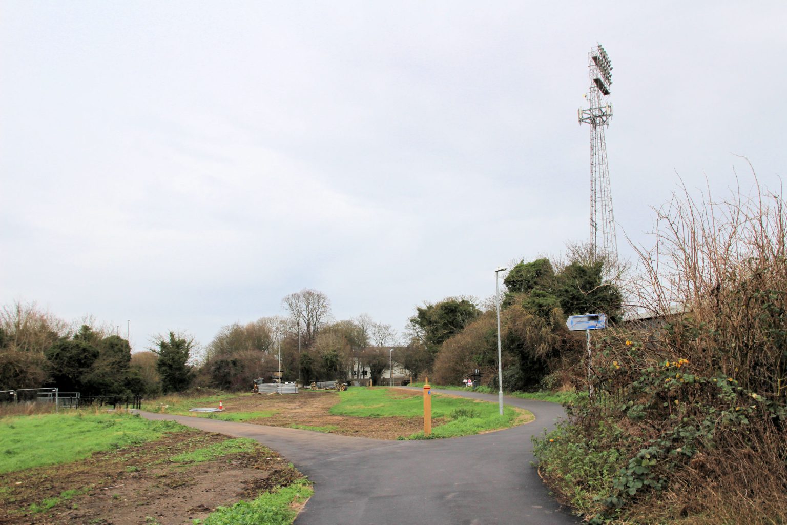 New path leading to underpass