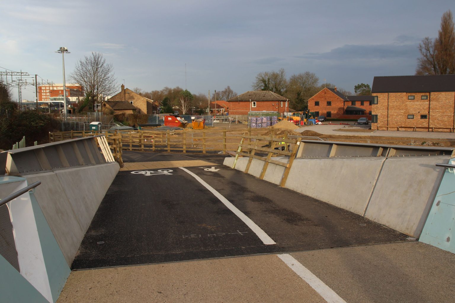 Chesterton exit from foot/cycle bridge