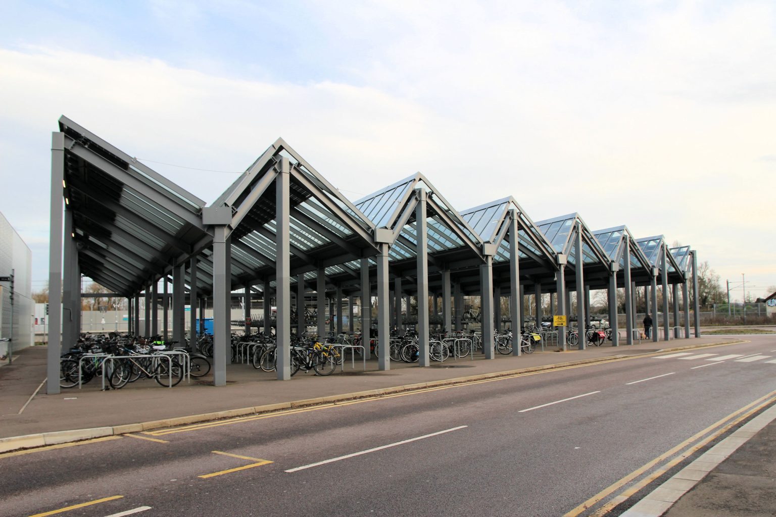 Cambridge North Station cycle park