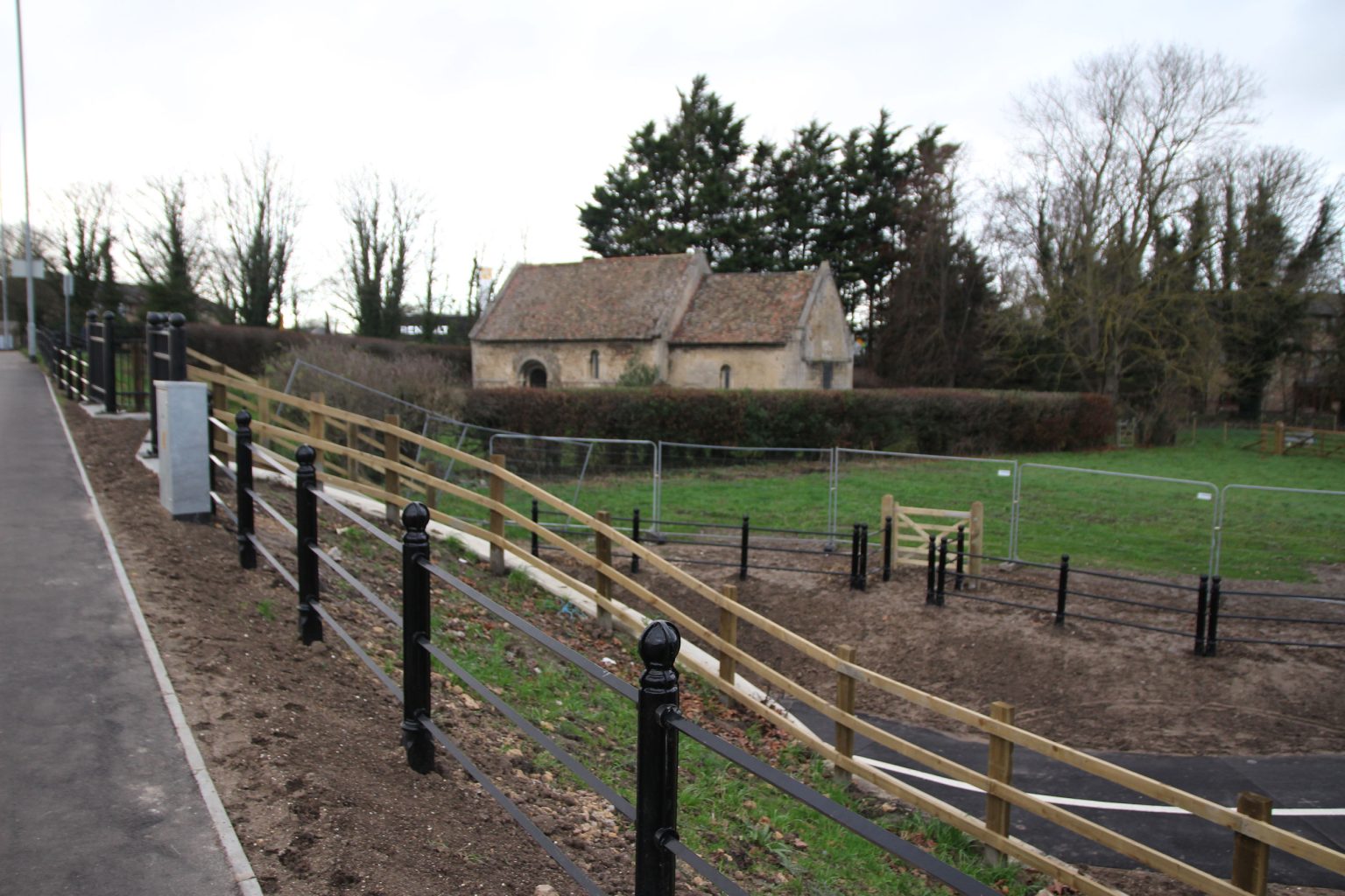 Underpass approach and Leper Chapel